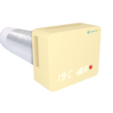 Рекуператор Climtec Optima 125 Standard 7Вт + Тен 40Вт ККД, % до 93 60 м³/год  25 м² Датчики t°C повітря  Пульт Д/К Таймер  LED-інфо панель Жовтий