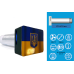 Рекуператор Climtec Optima 100 Standard Design 6Вт+тен40Вт ККД93% 40 м³/год 15 м² Фільтр повітря (G3) Інформ LED панель 3 Датчики повітря пульт Д/К  Таймер Прапор України