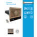 Рекуператор Climtec Quattro 150 Standard 26Вт + Тен 100Вт 100 м³/год   40 м²  Фільтр пульт Д/К  3 Датчика параметрів повітря Таймер  Підігрів дренажного каналу Білий