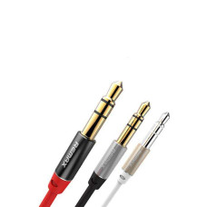 Audio кабель Remax AUX RM-L100 3.5 miniJack male to male 1.0м red Audio кабель Remax AUX RM-L100 3.5 miniJack male to male 1.0м red