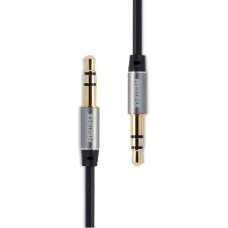 Audio кабель AUX RM-L200 3.5 miniJack male to male 2.0 м black Remax 320102 Audio кабель AUX RM-L200 3.5 miniJack male to male 2.0 м black Remax 320102