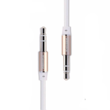 Audio кабель AUX RM-L200 3.5 miniJack male to male 2.0 м white Remax 320101 Audio кабель AUX RM-L200 3.5 miniJack male to male 2.0 м white Remax 320101
