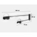 Бра LED 26263 Черный 20х20х100 см.