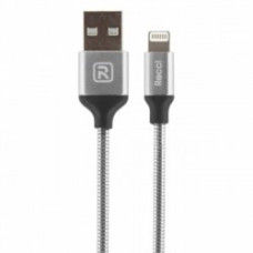Lightning кабель Gravel RCL-W100, 1m silver Recci CC300091 Lightning кабель Gravel RCL-W100, 1m silver Recci CC300091