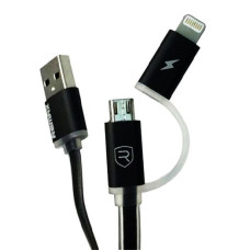 Combo 2-in-1 кабель Lightning/micro USB, 1м black Aurora Combo Remax 300701 Combo 2-in-1 кабель Lightning/micro USB, 1м black Aurora Combo Remax 300701