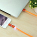 Combo 2-in-1 кабель Lightning/micro USB, 1м orange Aurora Combo Remax 300702