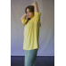 Футболка жіноча стрейч-кулір преміум Oversize подовжена DA-TI lemon with a stripe Жовтий XL Футболка жіноча стрейч-кулір преміум Oversize подовжена DA-TI lemon with a stripe Жовтий XL