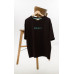 Футболка жіноча кулір преміум Oversize DA-TI inscription on the chest Brown S/M Футболка жіноча кулір преміум Oversize DA-TI inscription on the chest Brown S/M