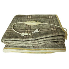 Электропростынь Electric Blanket 7417 150х120 см, сірий картатий Электропростынь Electric Blanket 7417 150х120 см, сірий картатий