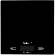 Ваги кухонні Saturn ST-KS7810 black до 5 кг від 1 грамма сенсорне управління Ваги кухонні Saturn ST-KS7810 black до 5 кг від 1 грамма сенсорне управління